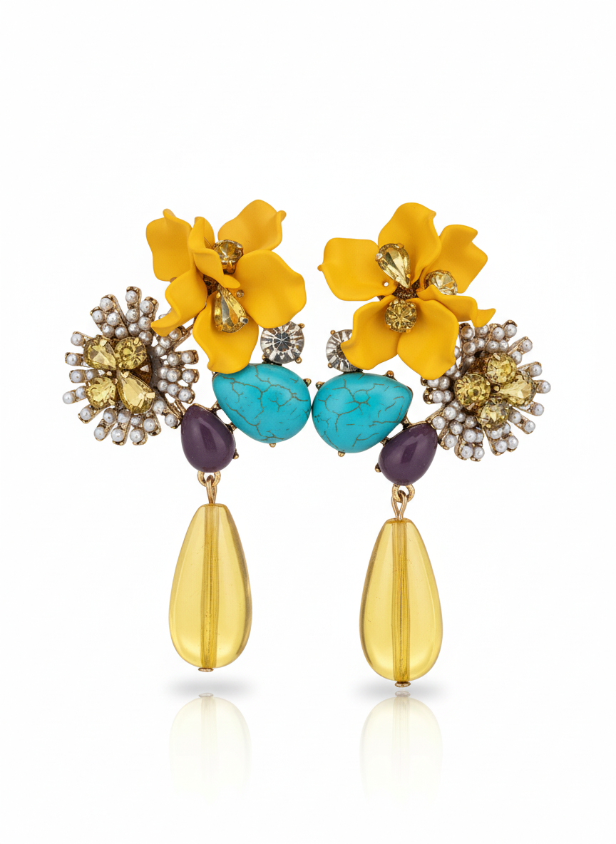 Flower Dangle Earrings