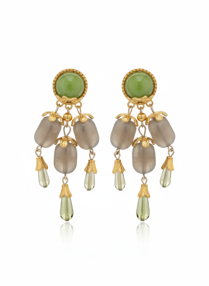 Resin Long Dangle Earrings